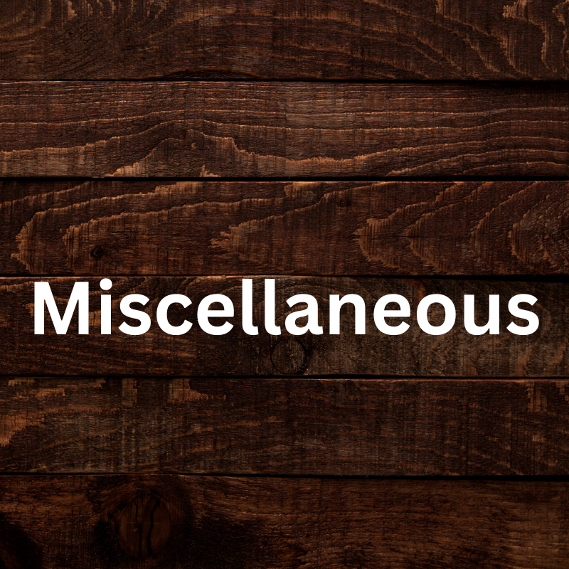 Miscellaneous