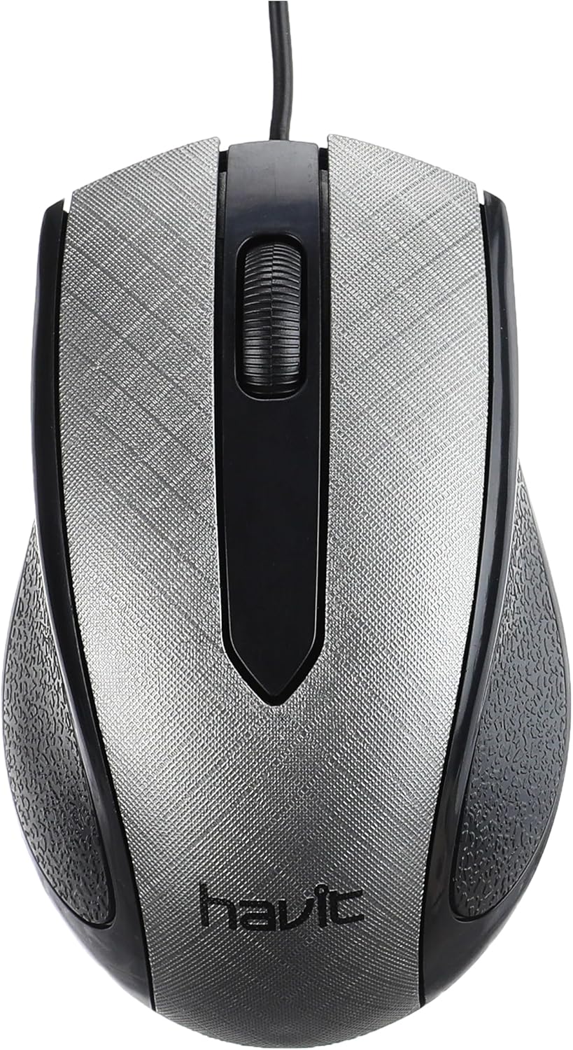 HV-MS80 | WIRED MOUSE - GREY