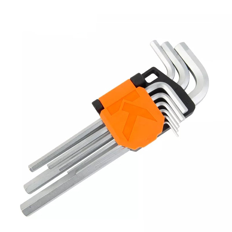 Hex Key Set Ball Extra Long Arm - 9Pcs