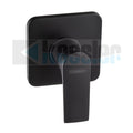 Brass Matt Black Square Shower Mixer - 10 year Warranty