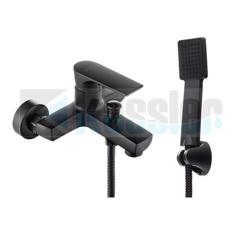 Brass Matt Black Bath Mixer - 10 year Warranty