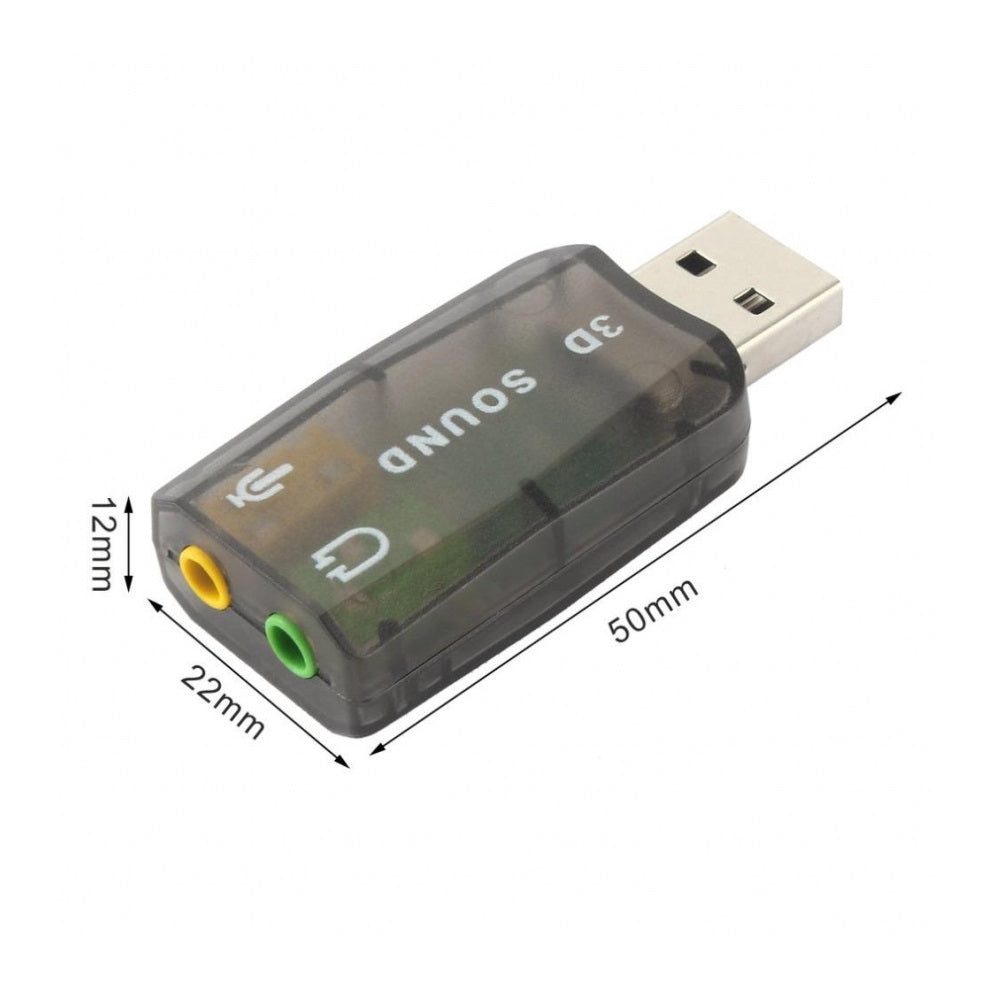 Wave USB2.0 Sound Card - 5.1Channel