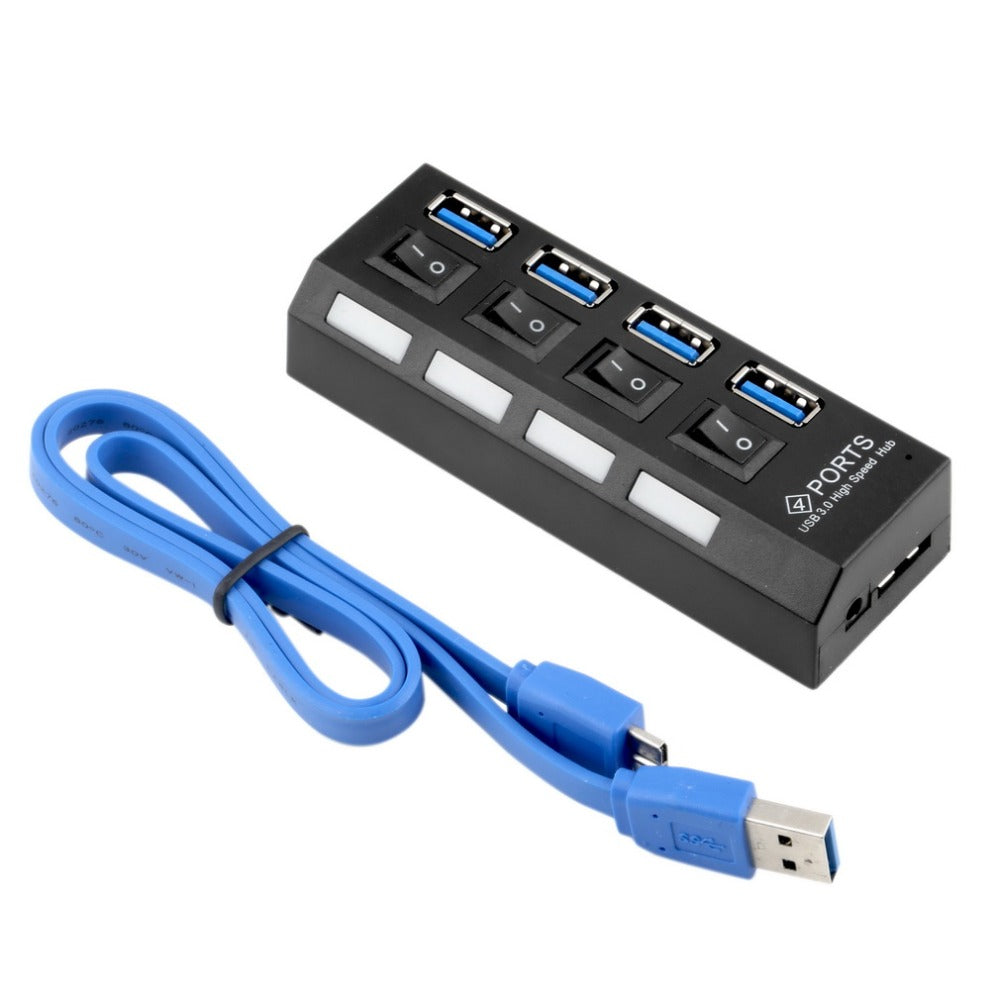 USB3.0 HUB With Switch – 4 Port