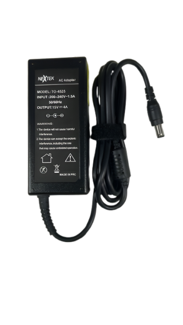 Toshiba Laptop Charger 15V 4A (60W) | 6.3 x 3.0mm Pin