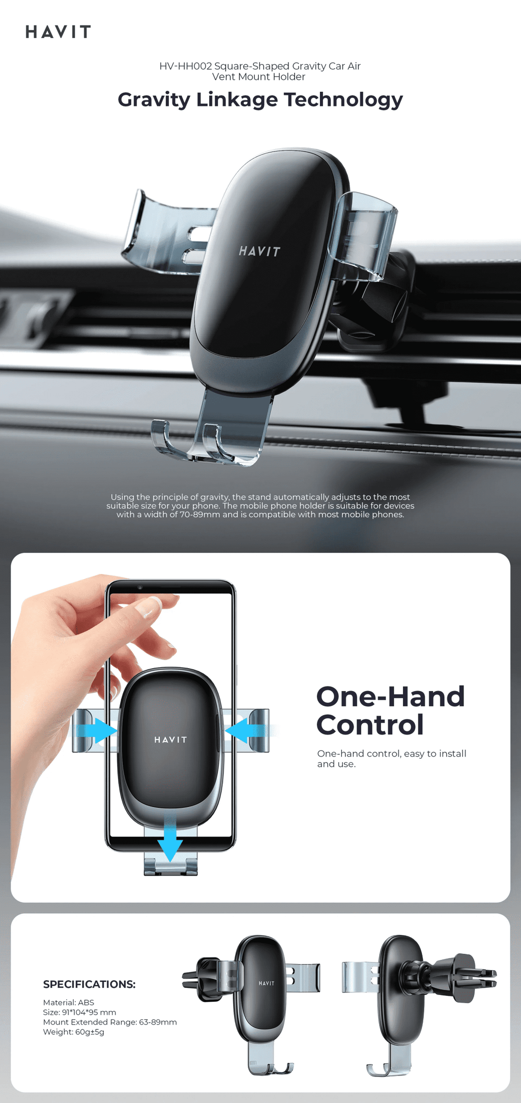 HAVIT Phone Holder HH002 Car