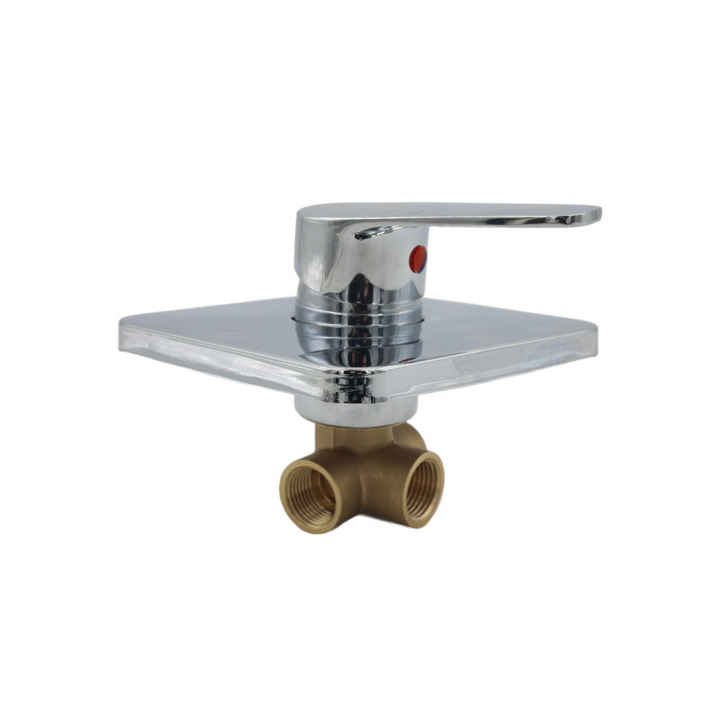 AIYI Square Concealed Single Lever Shower Mixer - Polished Chrome (AY406-092)