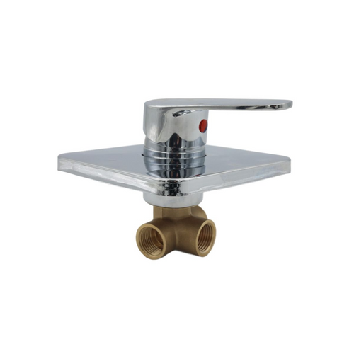 AIYI Square Concealed Single Lever Shower Mixer - Polished Chrome (AY406-092)
