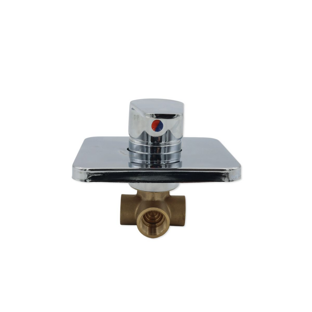 AIYI Square Concealed Single Lever Shower Mixer - Polished Chrome (AY406-092)