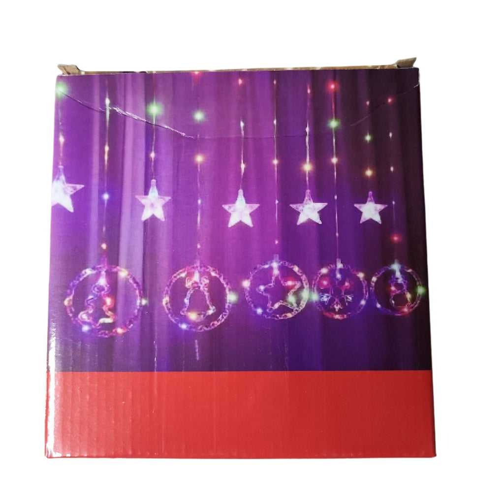 AT-200 Star & Bell LED Curtain Christmas Lights – Indoor Outdoor Décor
