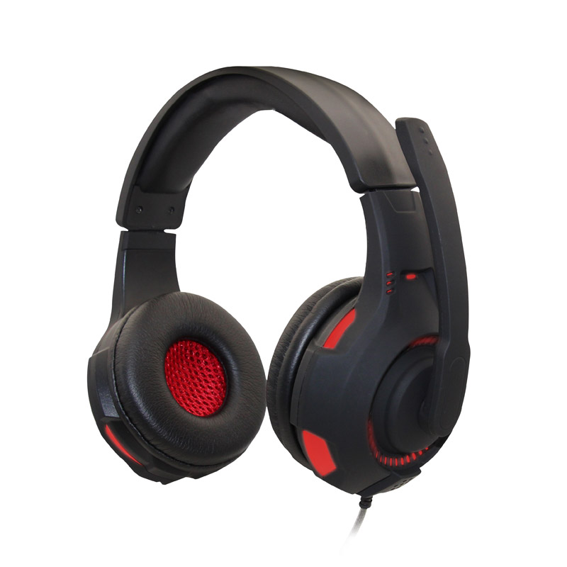 HV-H2213d | Havit 3.5mm audio jack+USB gaming headphone - Red & Black