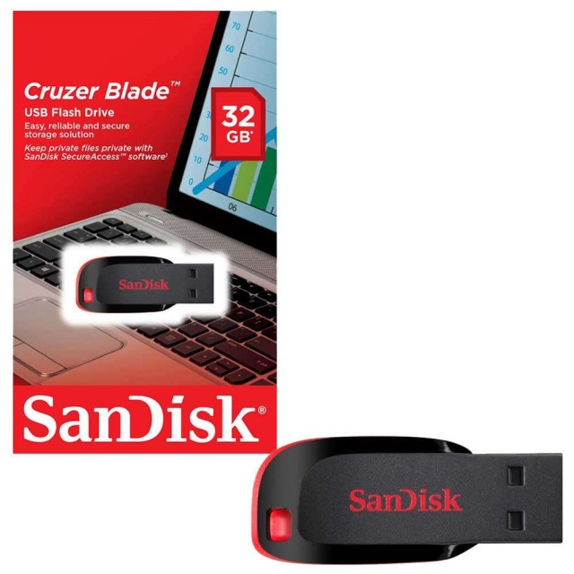 SanDisk Cruzer Blade USB Flash Drive - 32GB