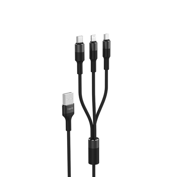 HV-H691 | Havit 3 in 1 Data Transfer Cable - Gold