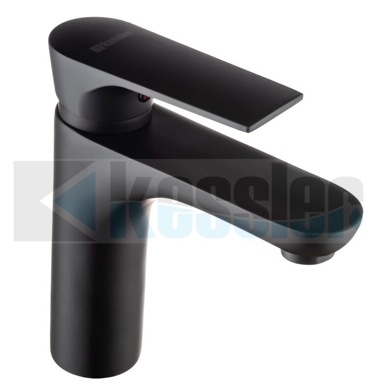 Brass Matt Black Square Basin Mixer - 10 year Warranty