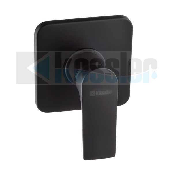 BS- 1504 Brass Matt Black Square Shower Mixer - 10 year Warranty