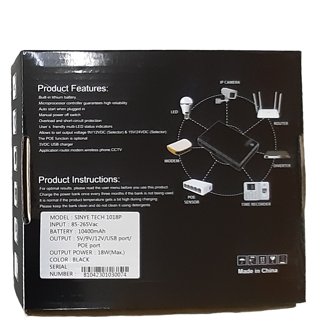 UPS for Wi-Fi Router - 10,400mAh - Image 3