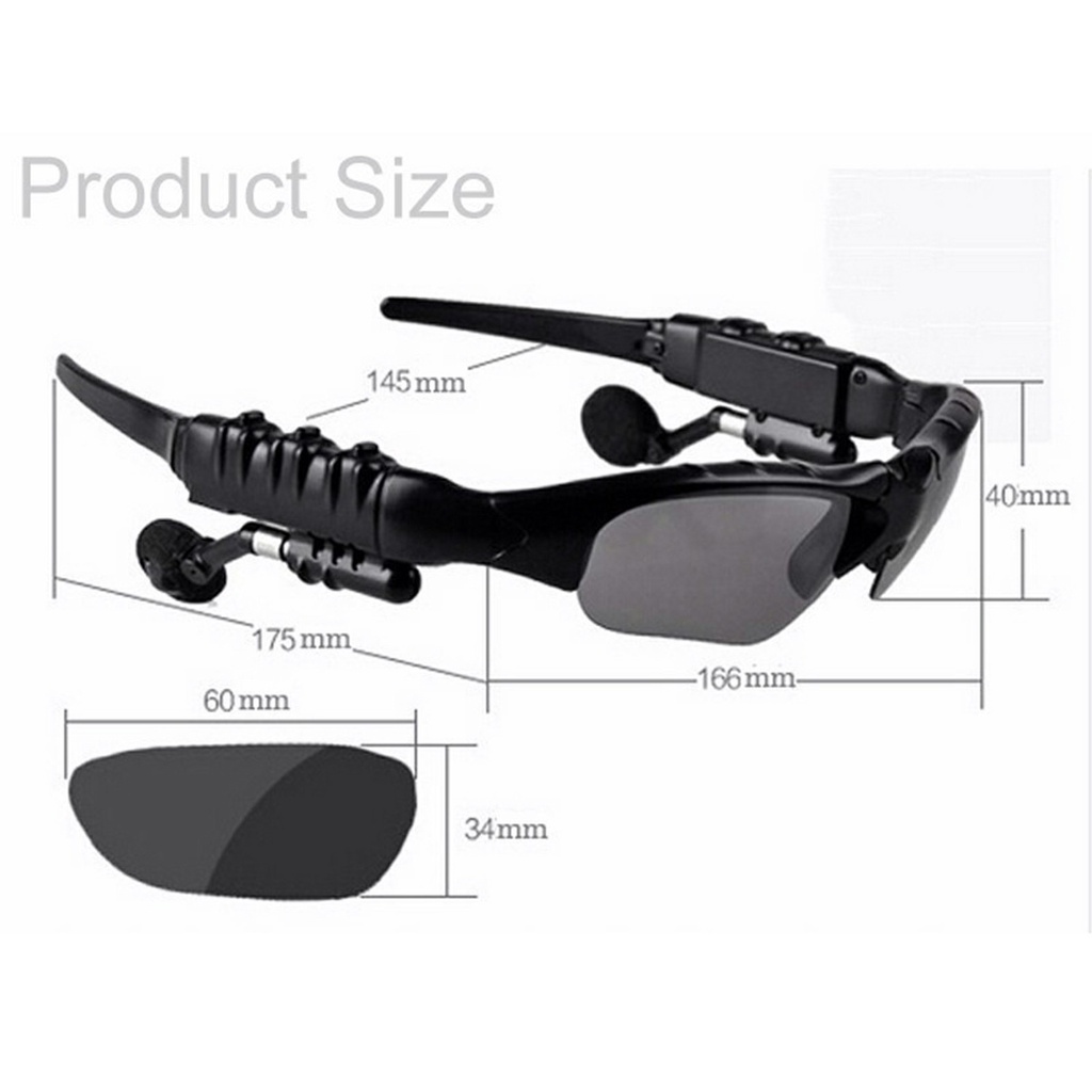 HBS-368 | Bluetooth Earbuds Equipped Sunglasses - Image 4
