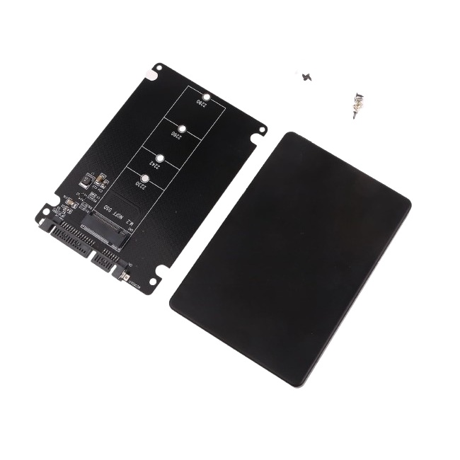 M2 (NGFF) SSD to SATA Adapter Card with Enclosure - Image 2