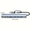TYPE-CTO 8IN1 HUB.2 Type-C/USB3.0 to 8 in 2 HUB | 4xUSB Port + Type-C + SD/TF + Audio