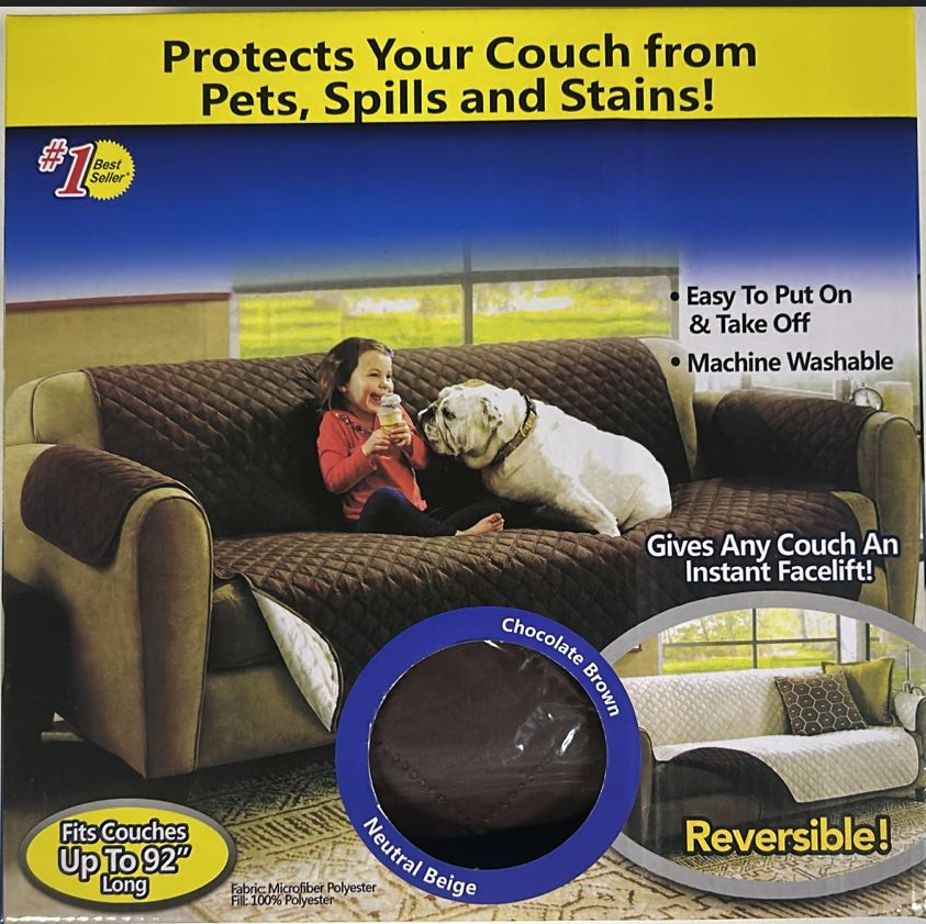 Couch Coat – Convenient Reversible Sofa Cover – Techno City