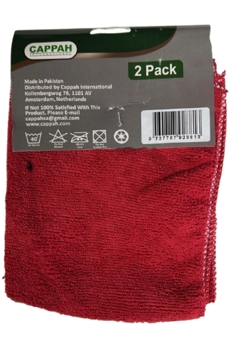 Premium kitchenware Dish Cloth- Black and Red - Image 2