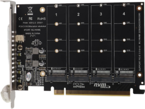 imgi_215_71MR7pxOUVL._AC_SL1500_ M.2 NVMe SSD (4-Port ) to PCIe (16 Slot) Expansion Adapter Card (PH44)